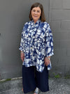 Lior Navy Wire Collar Dora Top