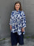 Lior Navy Wire Collar Dora Top
