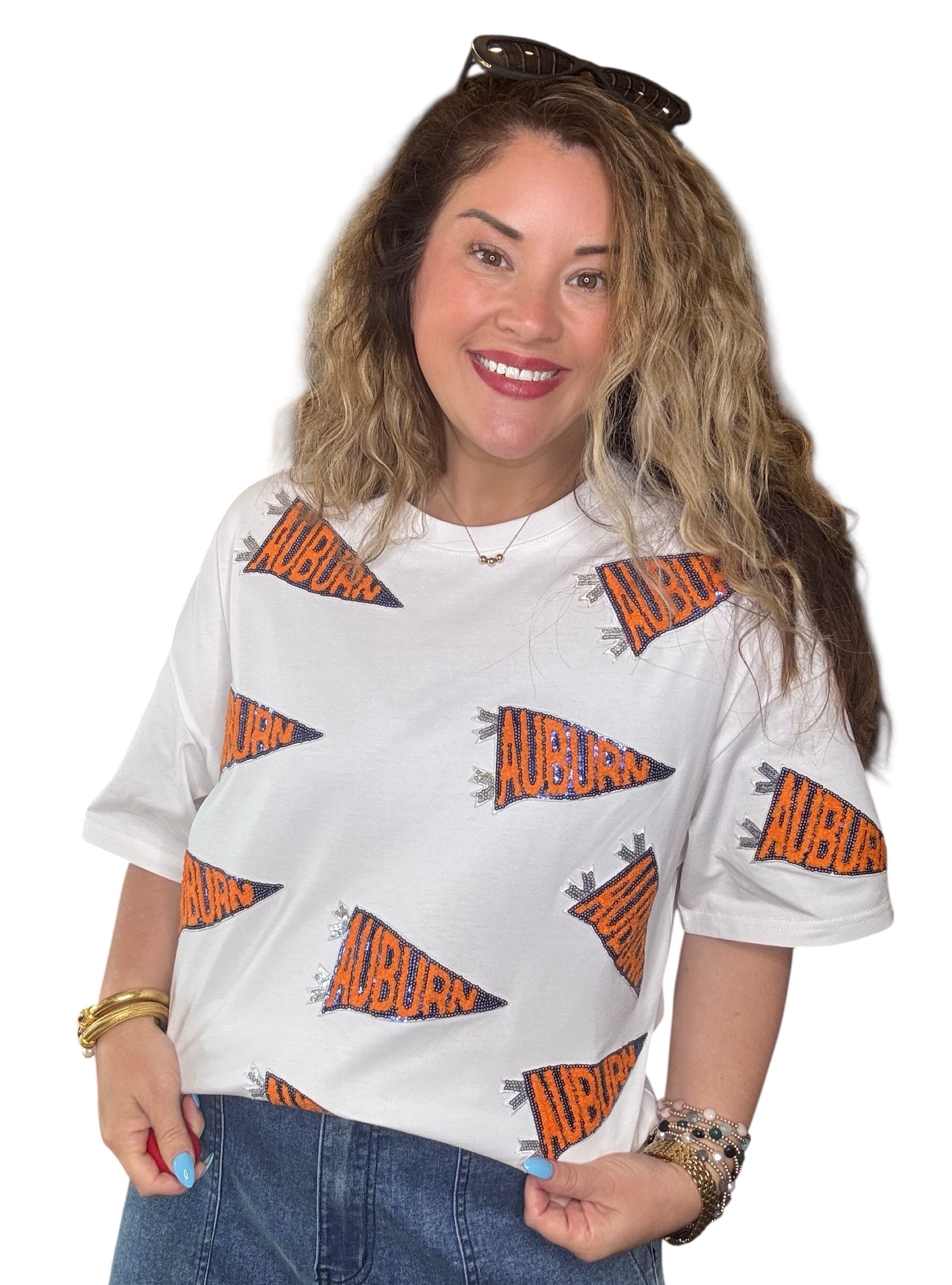 Let's Go Auburn Top