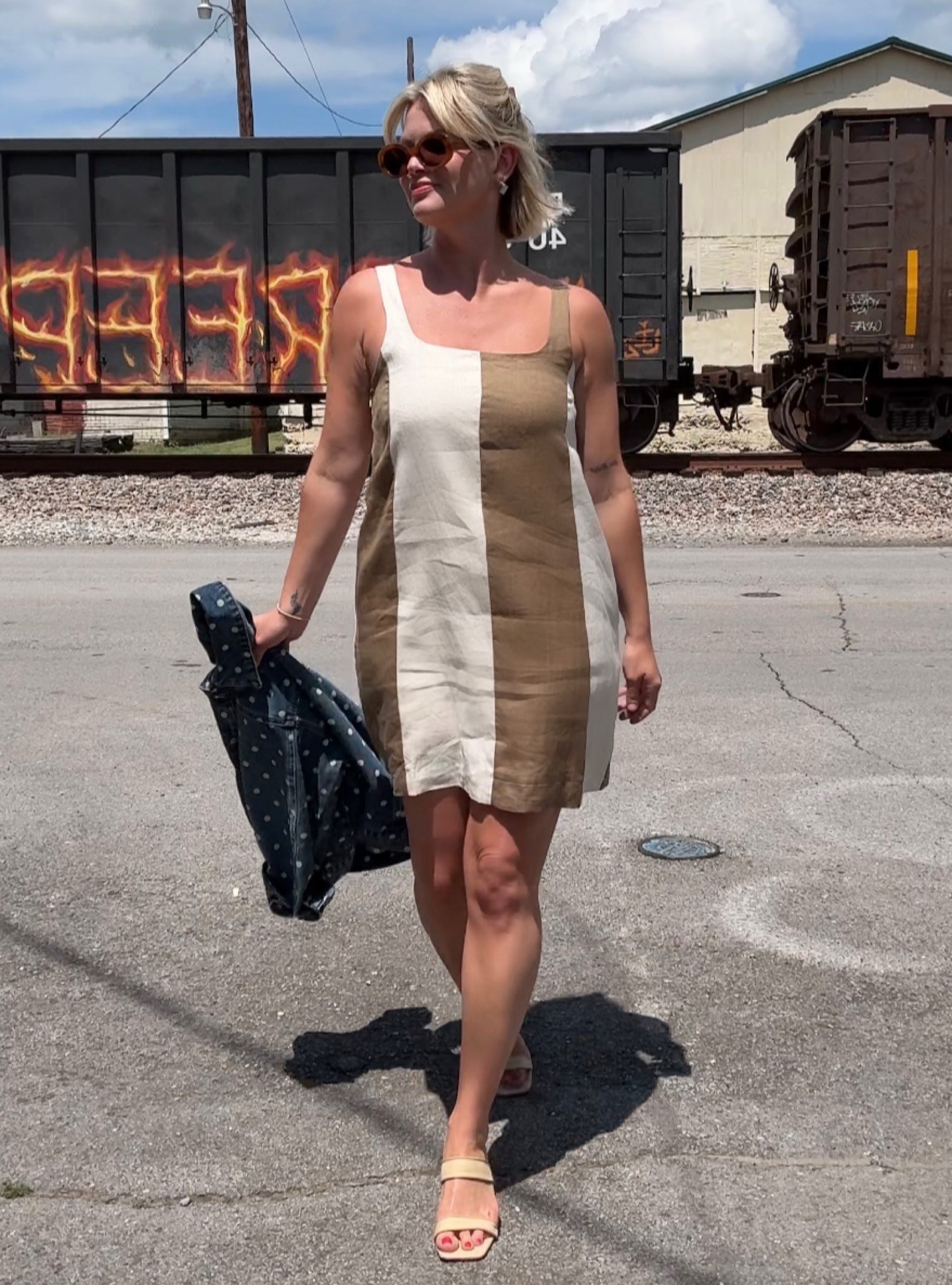 Sandbar Split Linen Dress