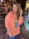 Kunky&#39;s Hand Painted Scarecrow Sweatshirt