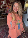 Kunky&#39;s Hand Painted Scarecrow Sweatshirt