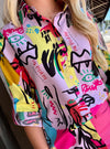 Lets Face It Printed Top