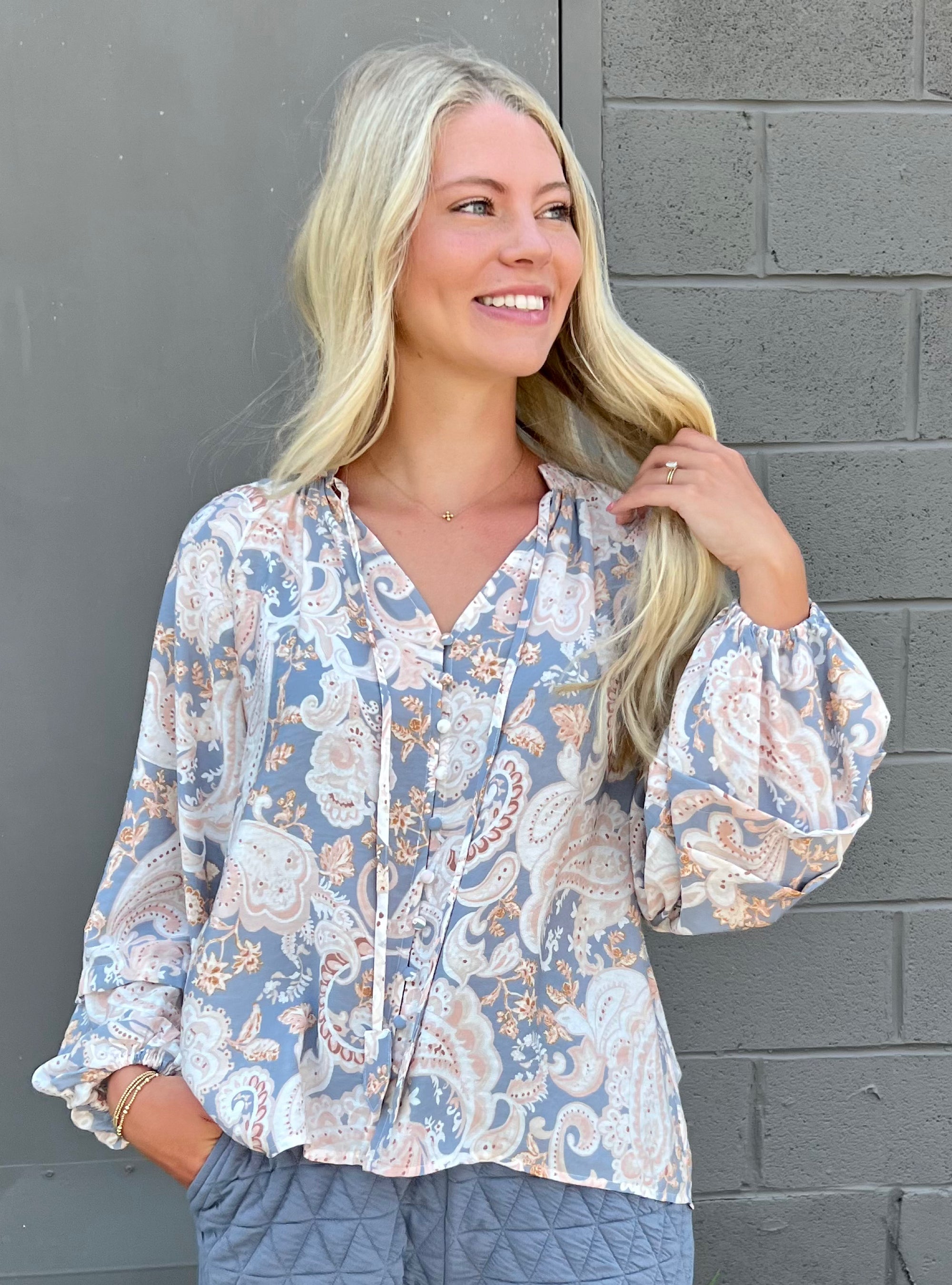 Paisley Days of Fall Top