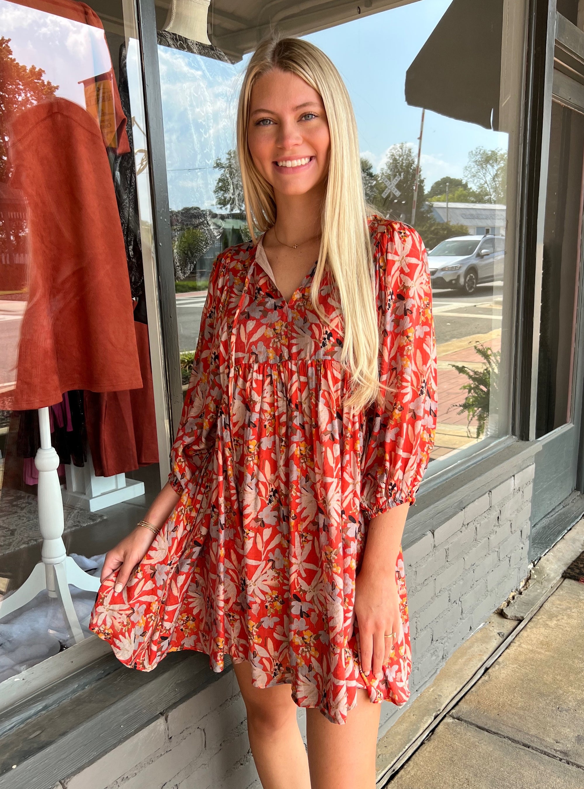 Falling Into Florals Dress