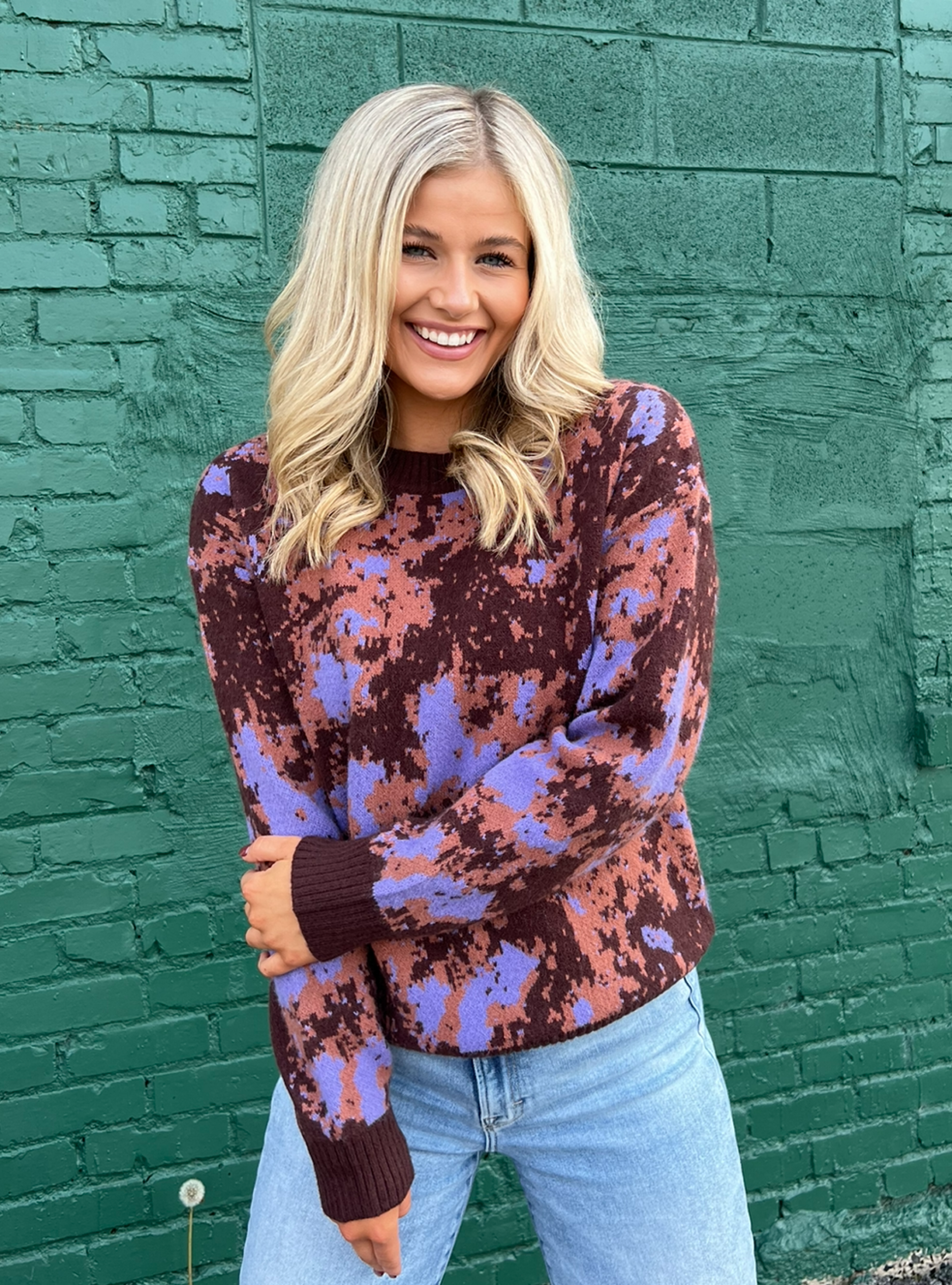 Absolutely Cute In Abstract Sweater