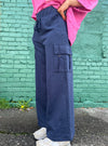 Crazy For Cargo Navy Pants