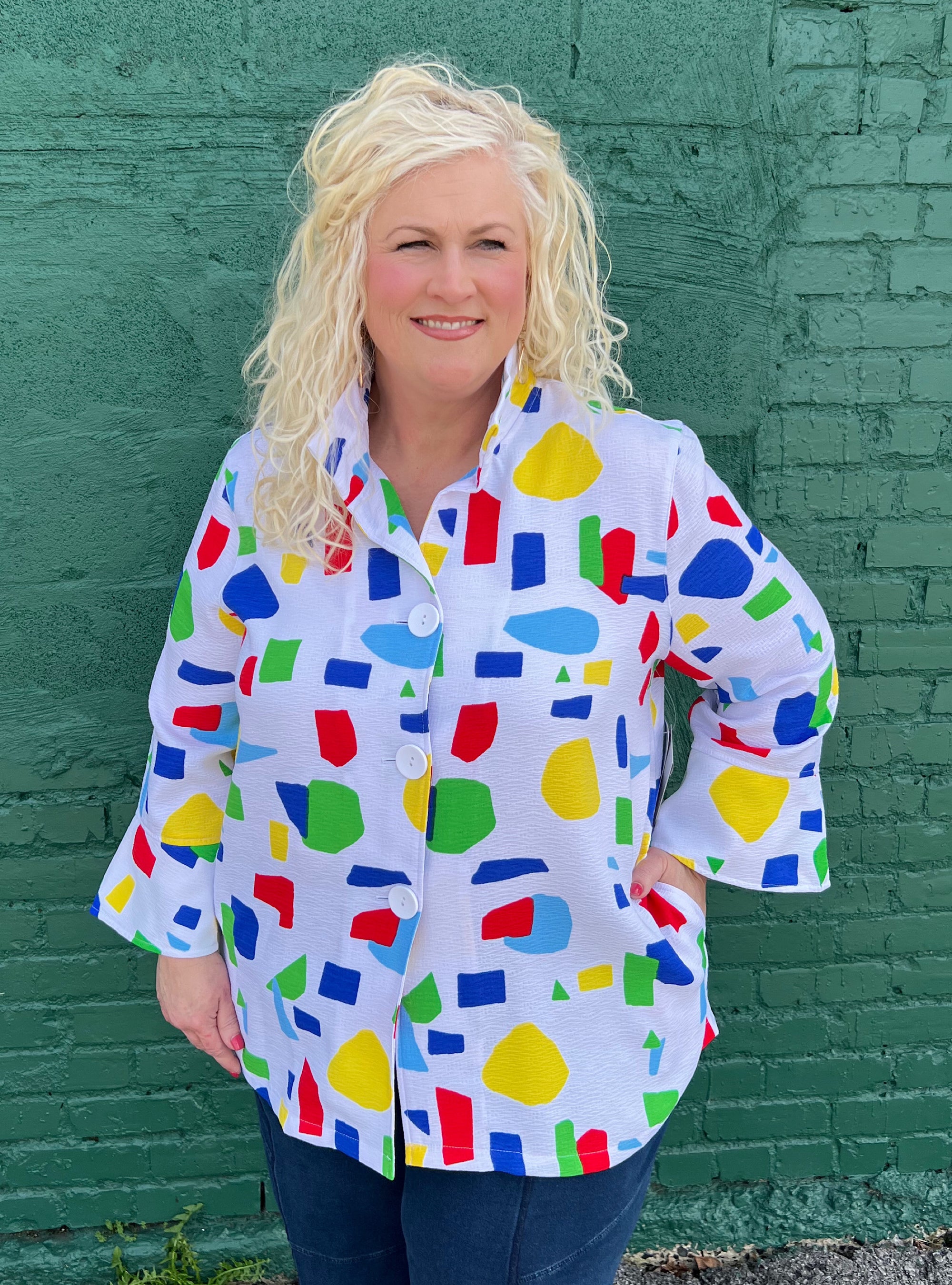 Multiples Bold Primary Color Jacket