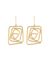 Spiraling Out of Control Gold Earrings