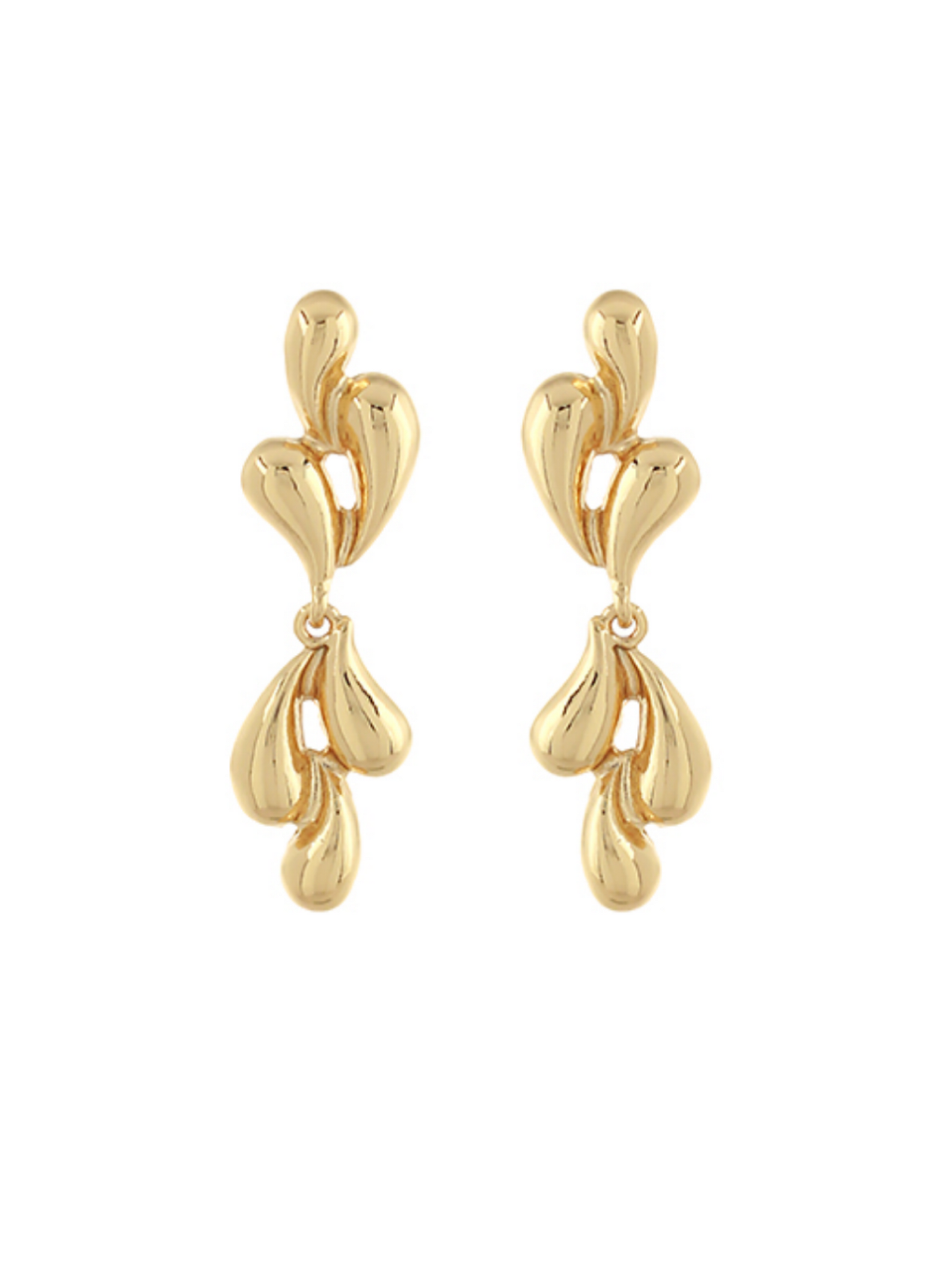 Hit The Links Gold Earrings