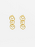 Running In Circles Gold Earrings