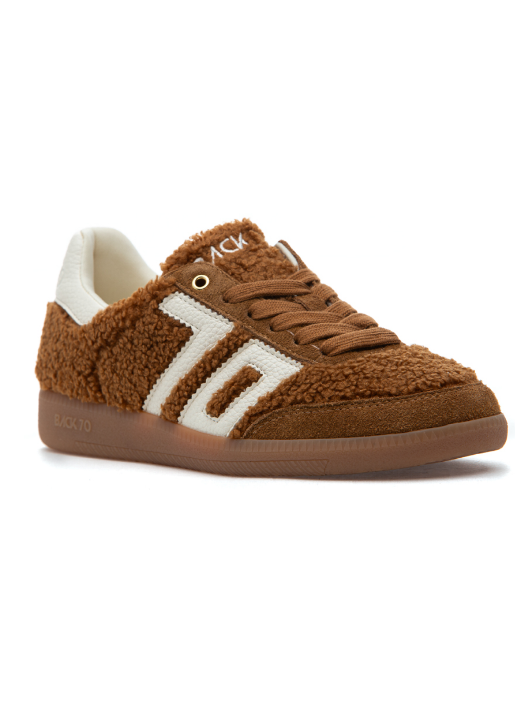 Back 70 Teddy Tobacco & White Sneakers - Shoefisticated