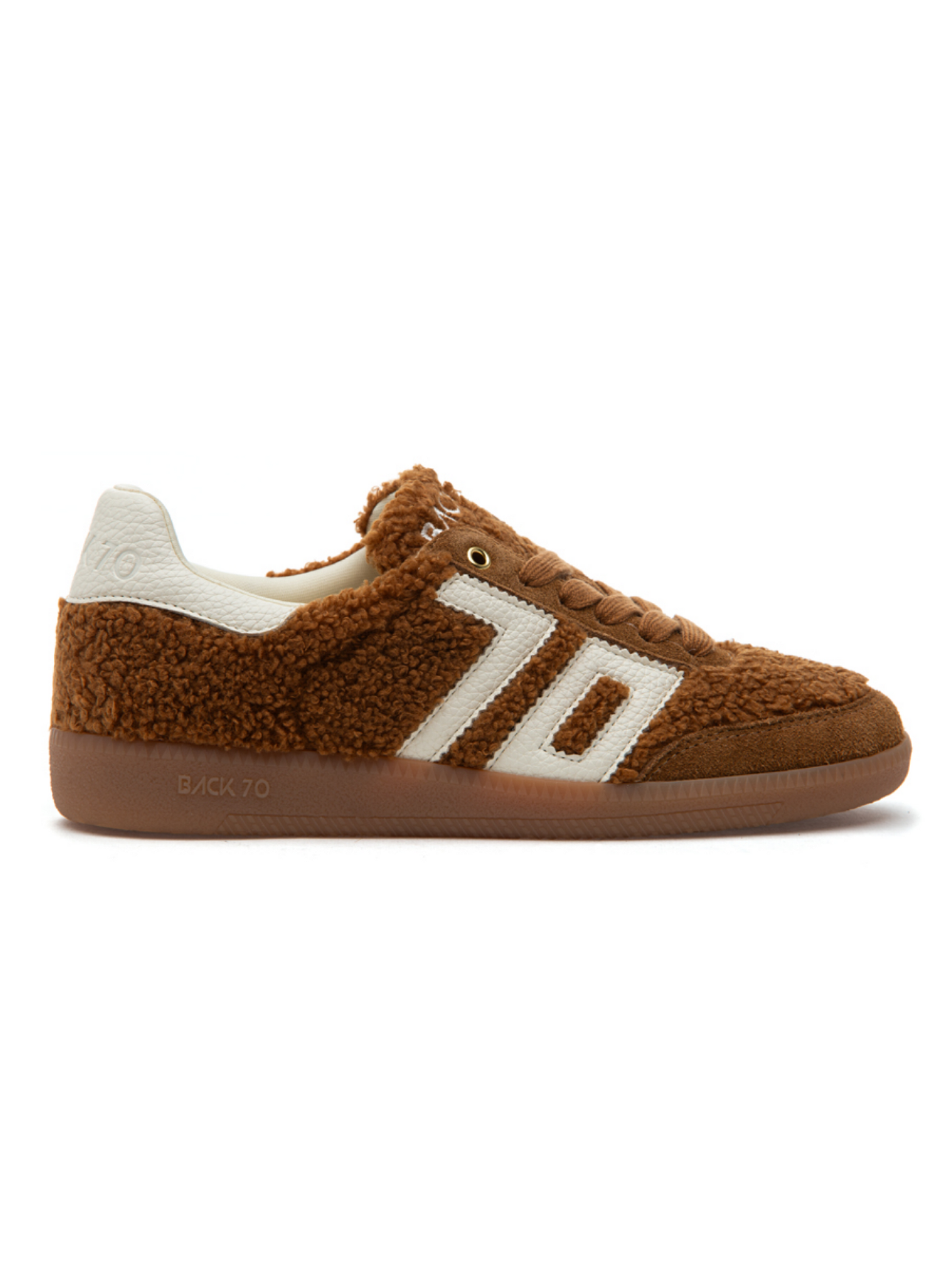 Back 70 Teddy Tobacco &amp; White Sneakers