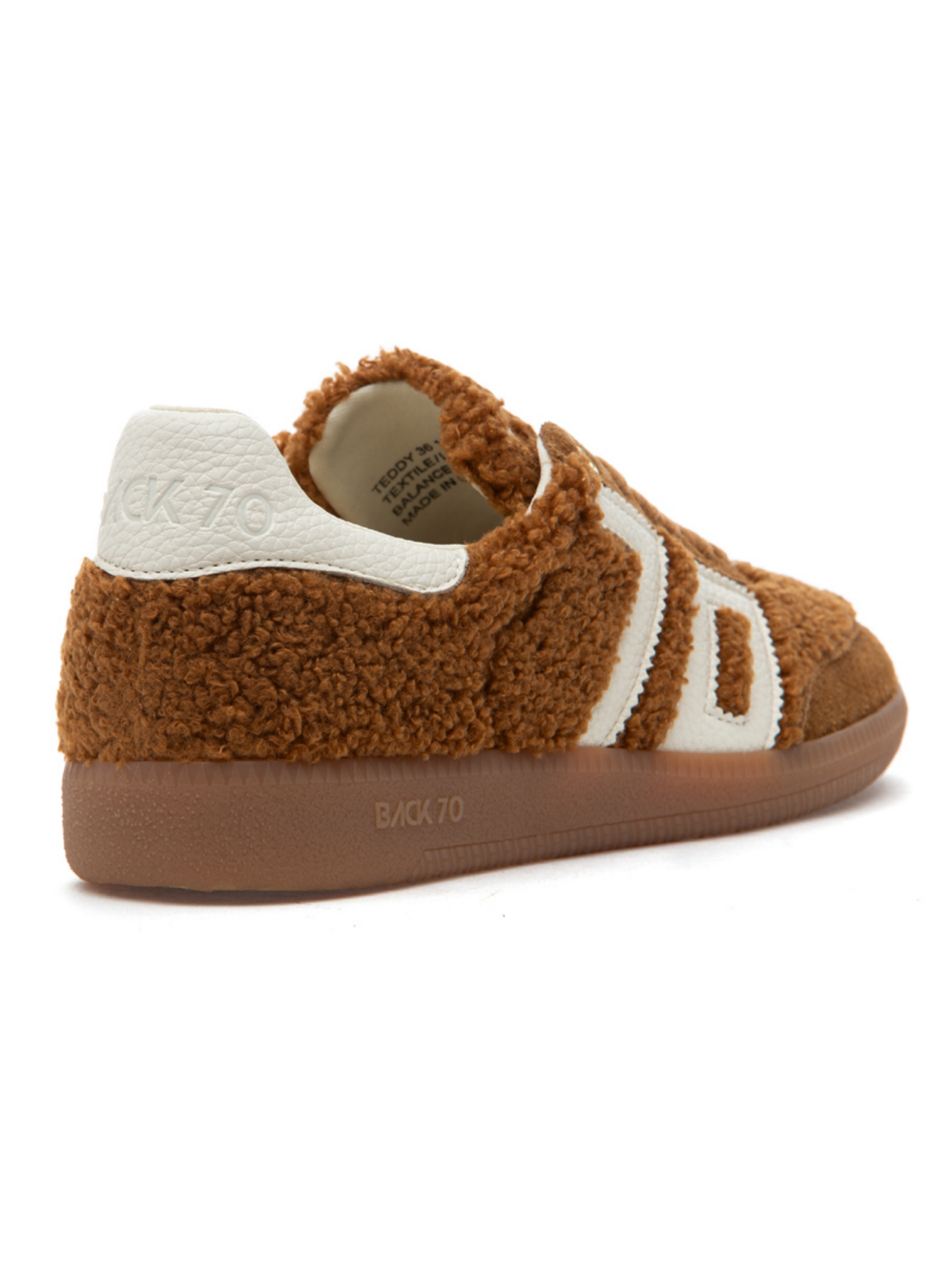 Back 70 Teddy Tobacco &amp; White Sneakers