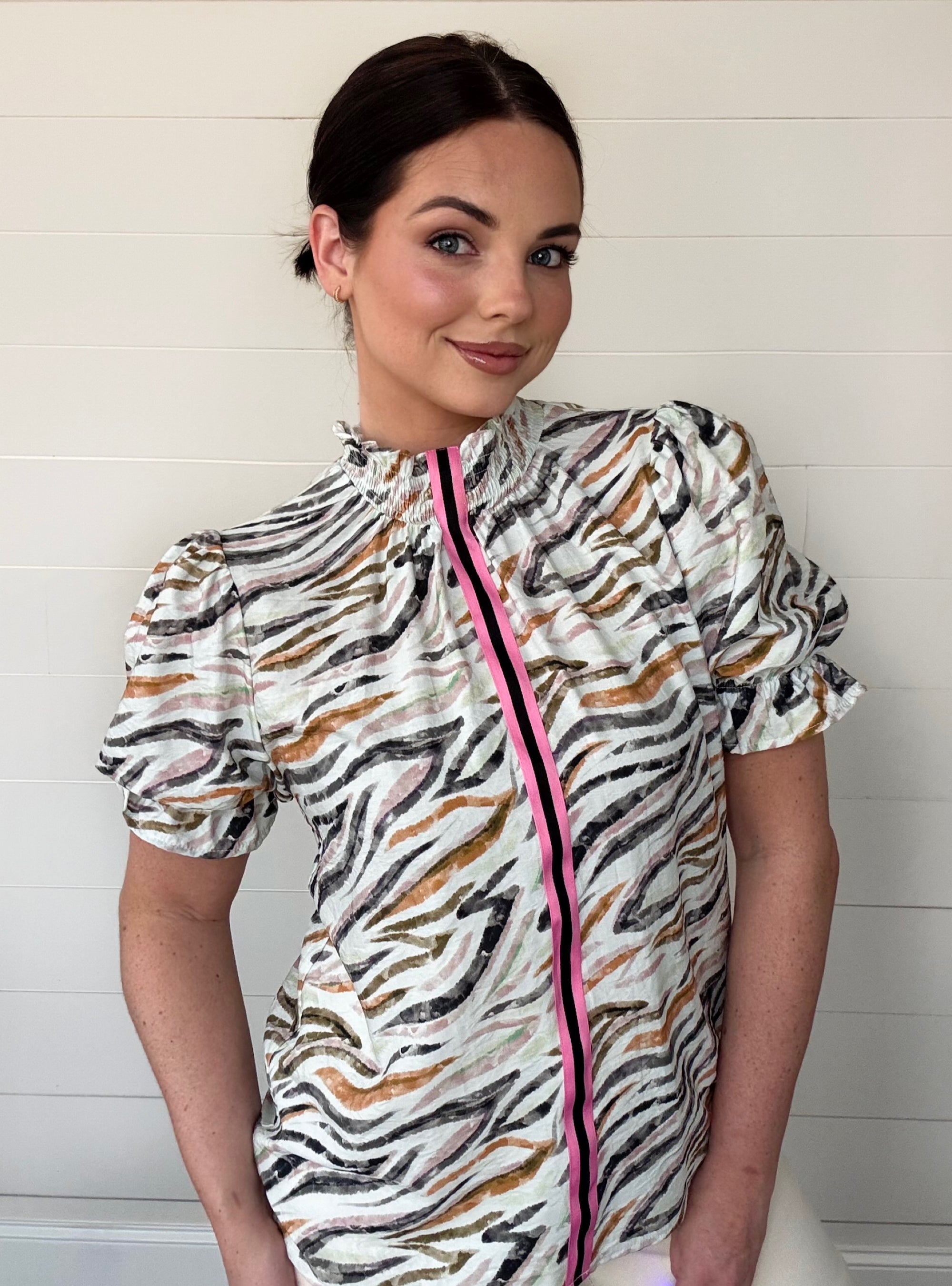 Party Animal Zebra Print Top