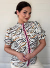 Party Animal Zebra Print Top