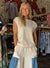 Mixed Media Denim Contrast Top