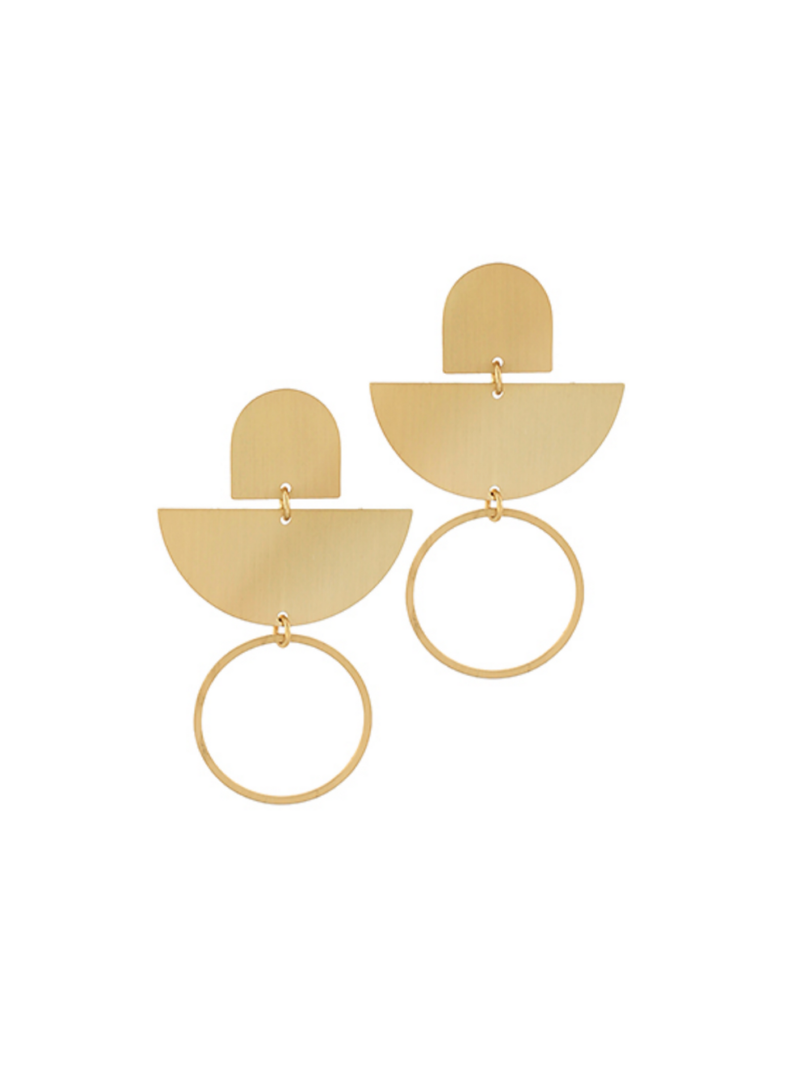 In Great Shape Gold Earrings