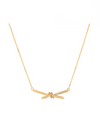 Twisted Gold Bar Necklace