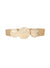 Triple Effect Disc Buckle Belt - Tan