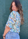 Party Animal Zebra Print Top