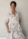 Liabella Beige Linen O/S Dress