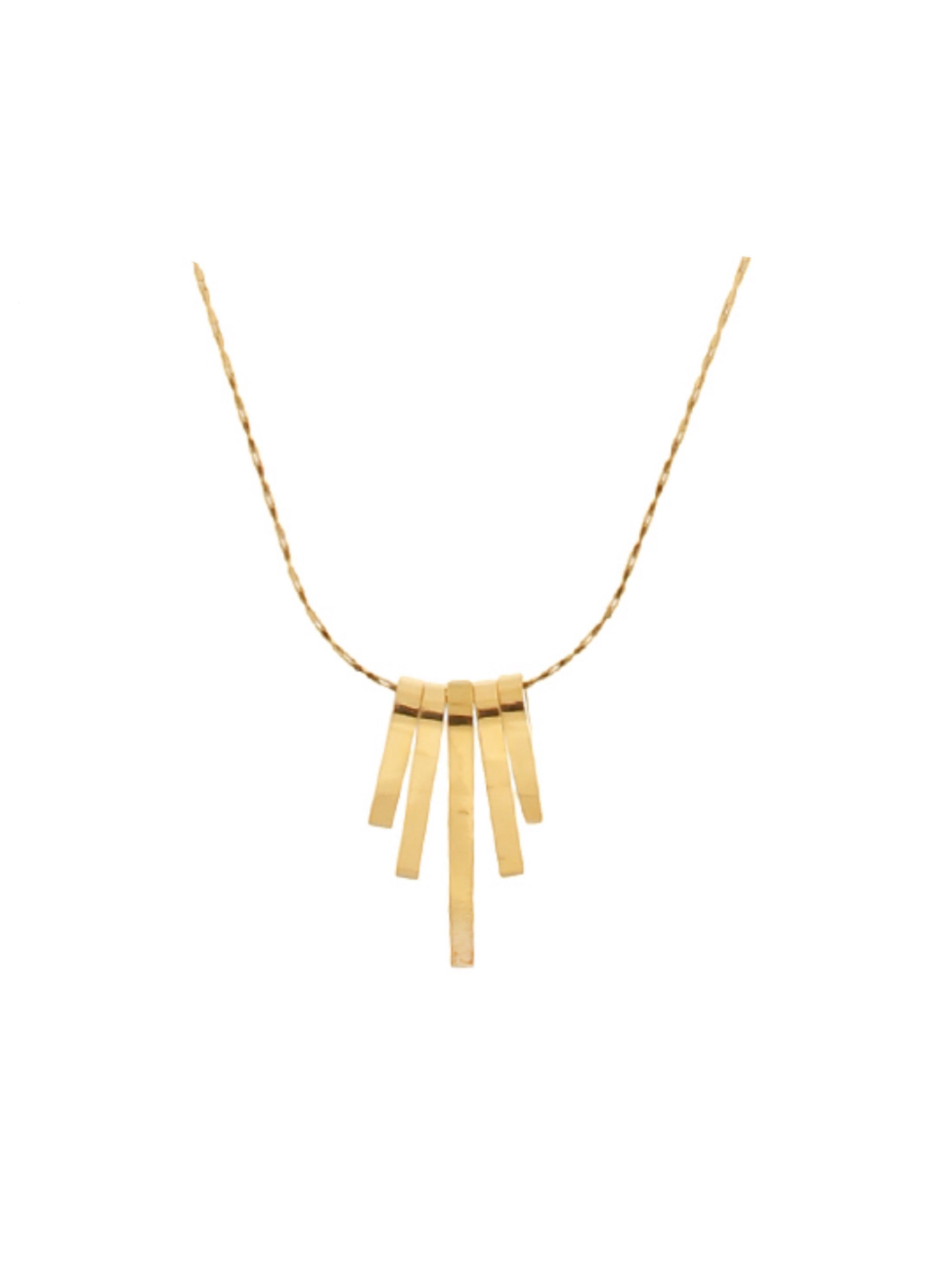 Set The Bar High Pendant Necklace