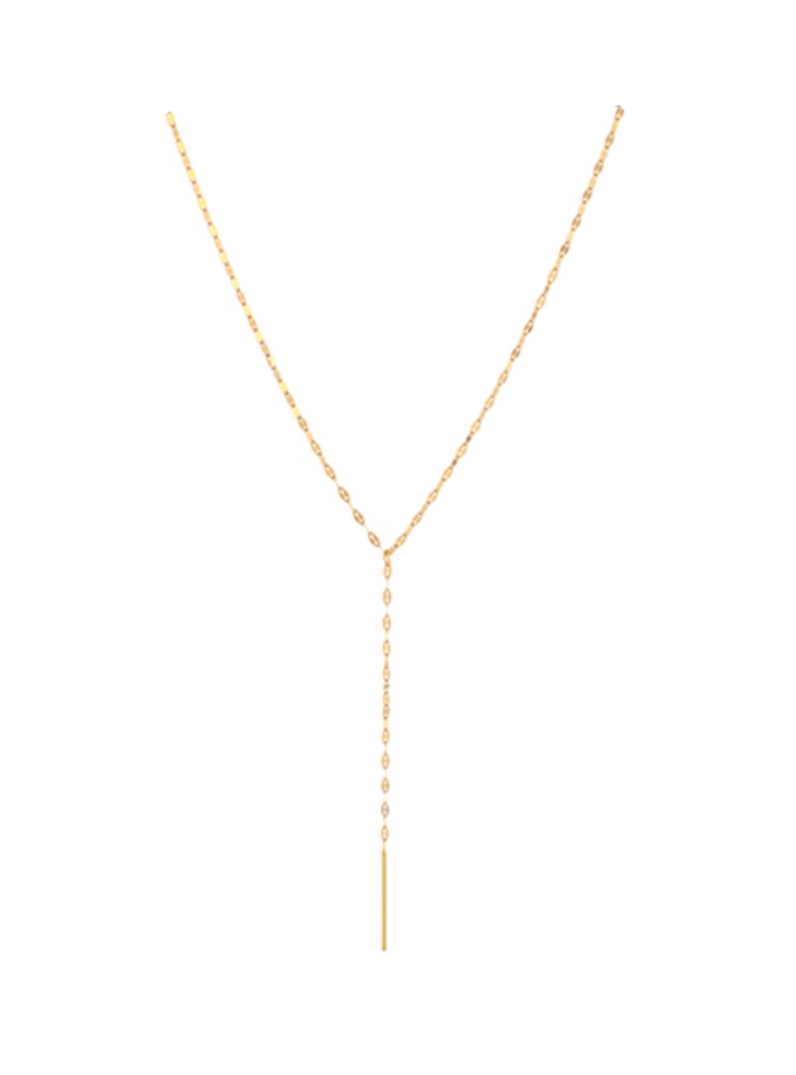 Off The Chain Gold Y Necklace