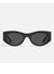 Quay So What Black Oval Sunglasses