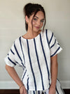Liabella Navy Linen O/S Top