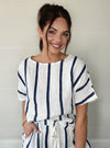Liabella Navy Linen O/S Top
