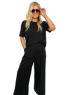 Keeping It Basic Crop Black Pants