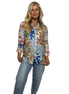 Adore Floral Button Down Top