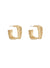 Stay Golden Textured Square Earrings
