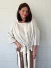 Orange Amore One Size Linen Top