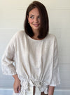 Orange Amore One Size Linen Top