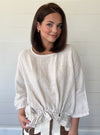 Orange Amore One Size Linen Top
