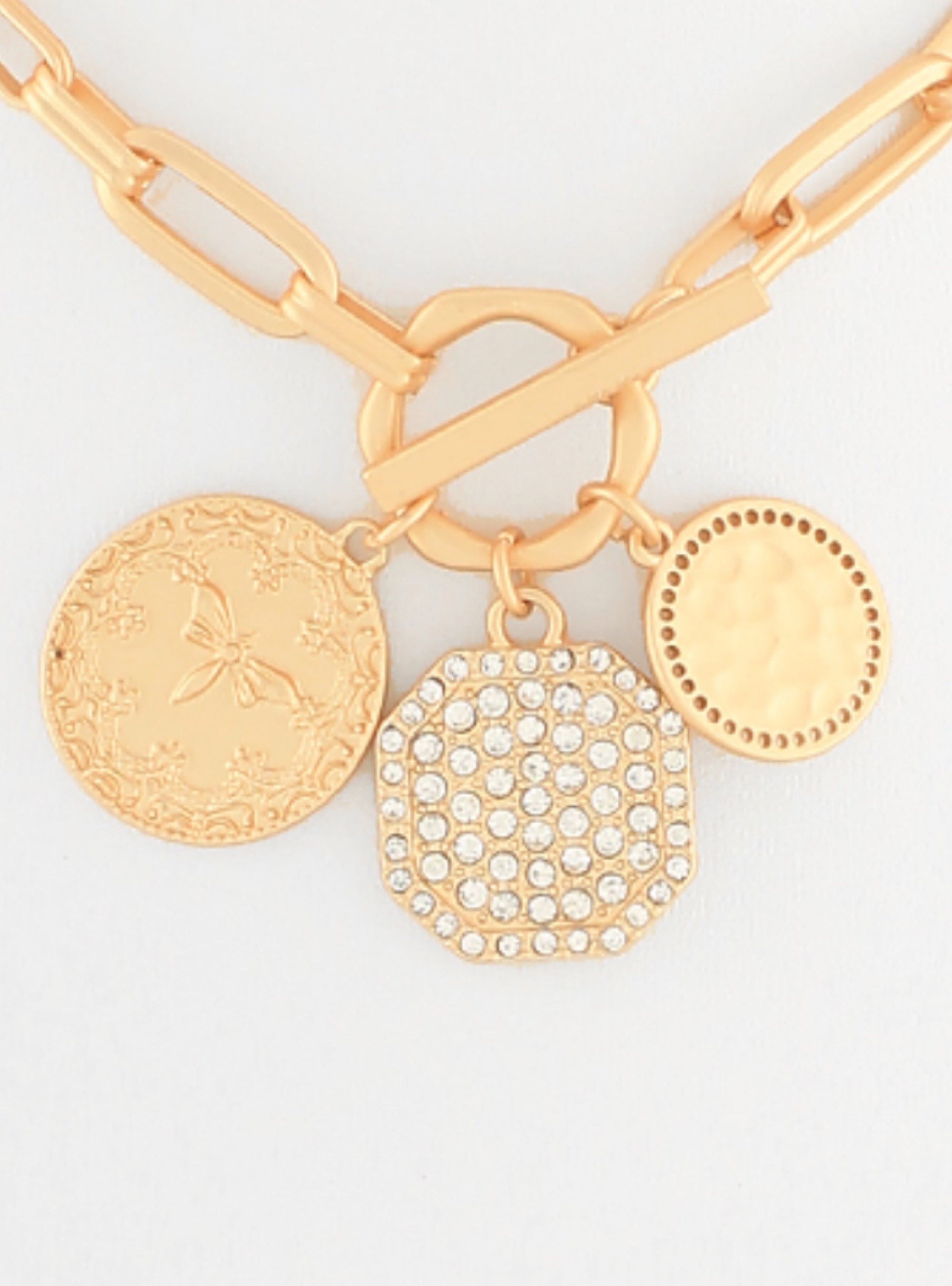 Coin Flip Charm Necklace