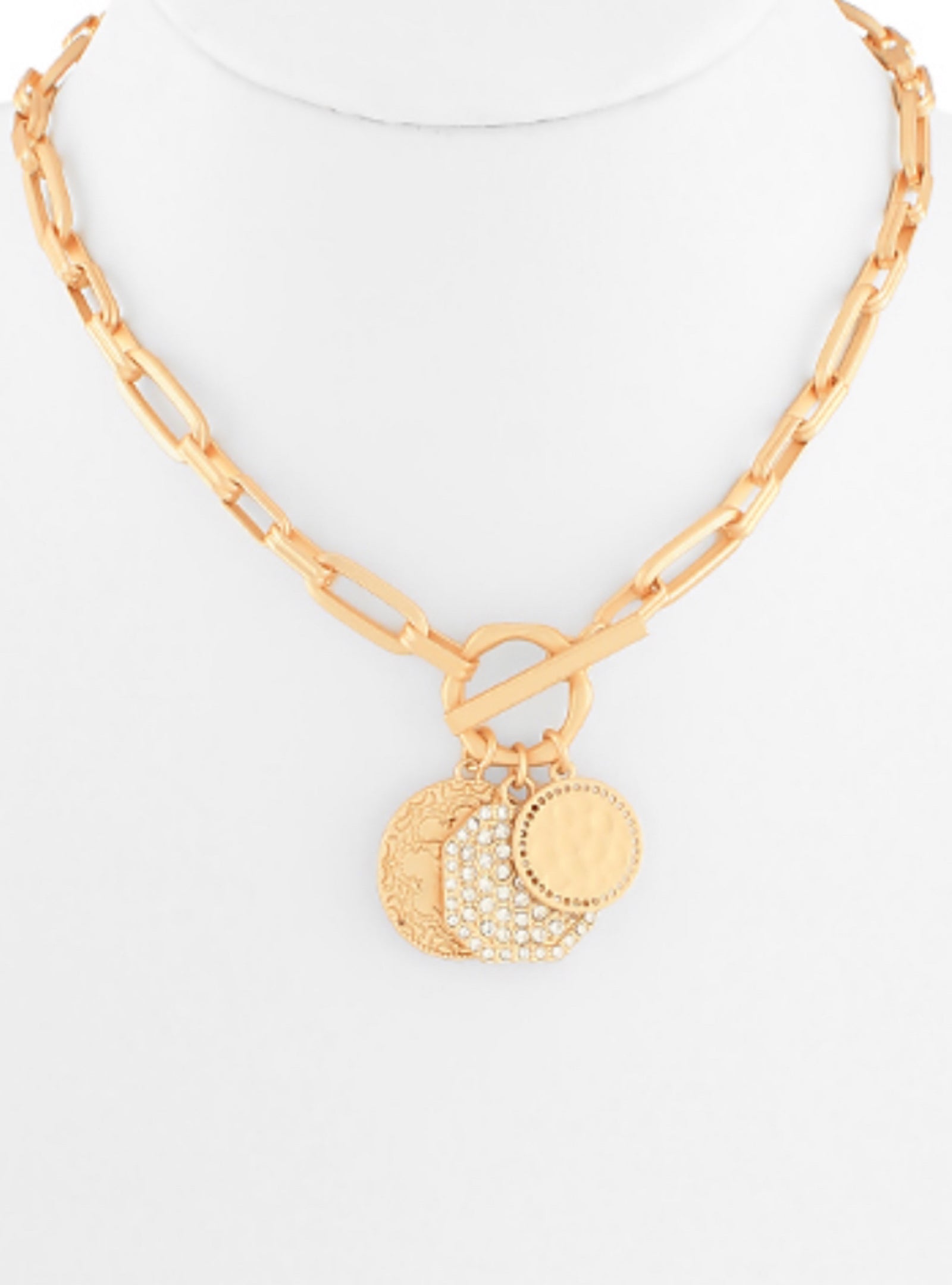 Coin Flip Charm Necklace