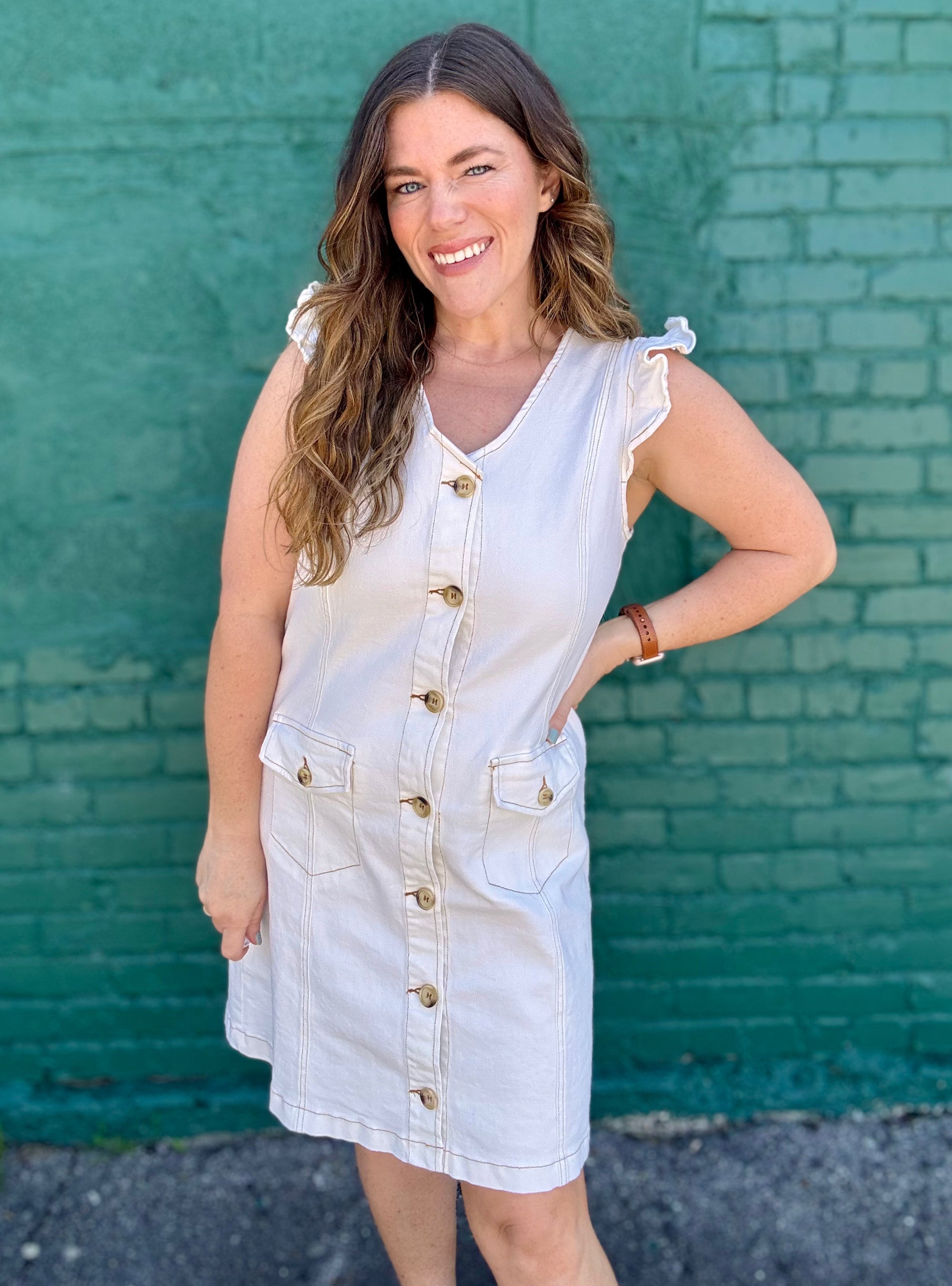 Catch You Later Denim Dress
