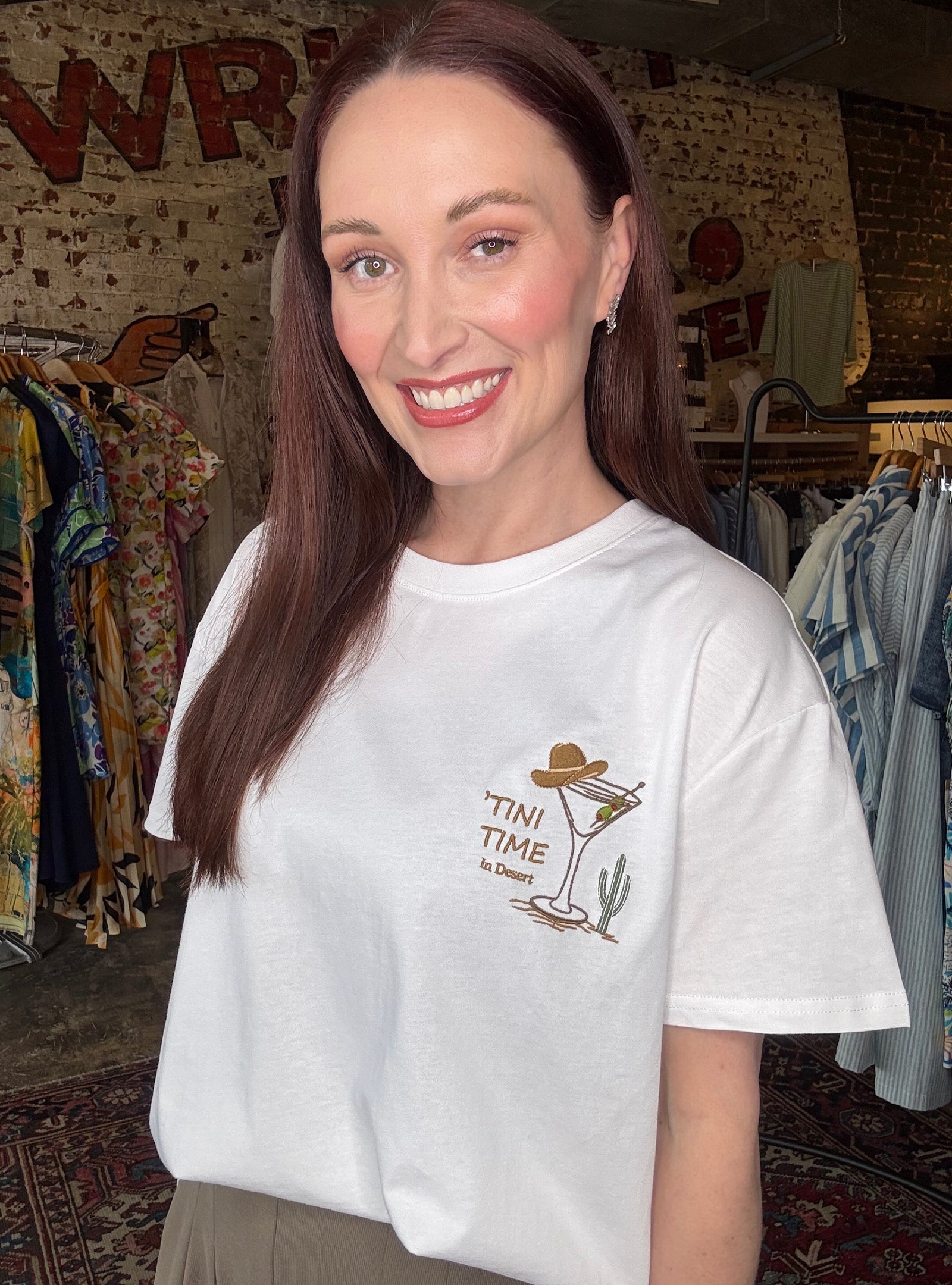 ‘Tini Time White Graphic Tee