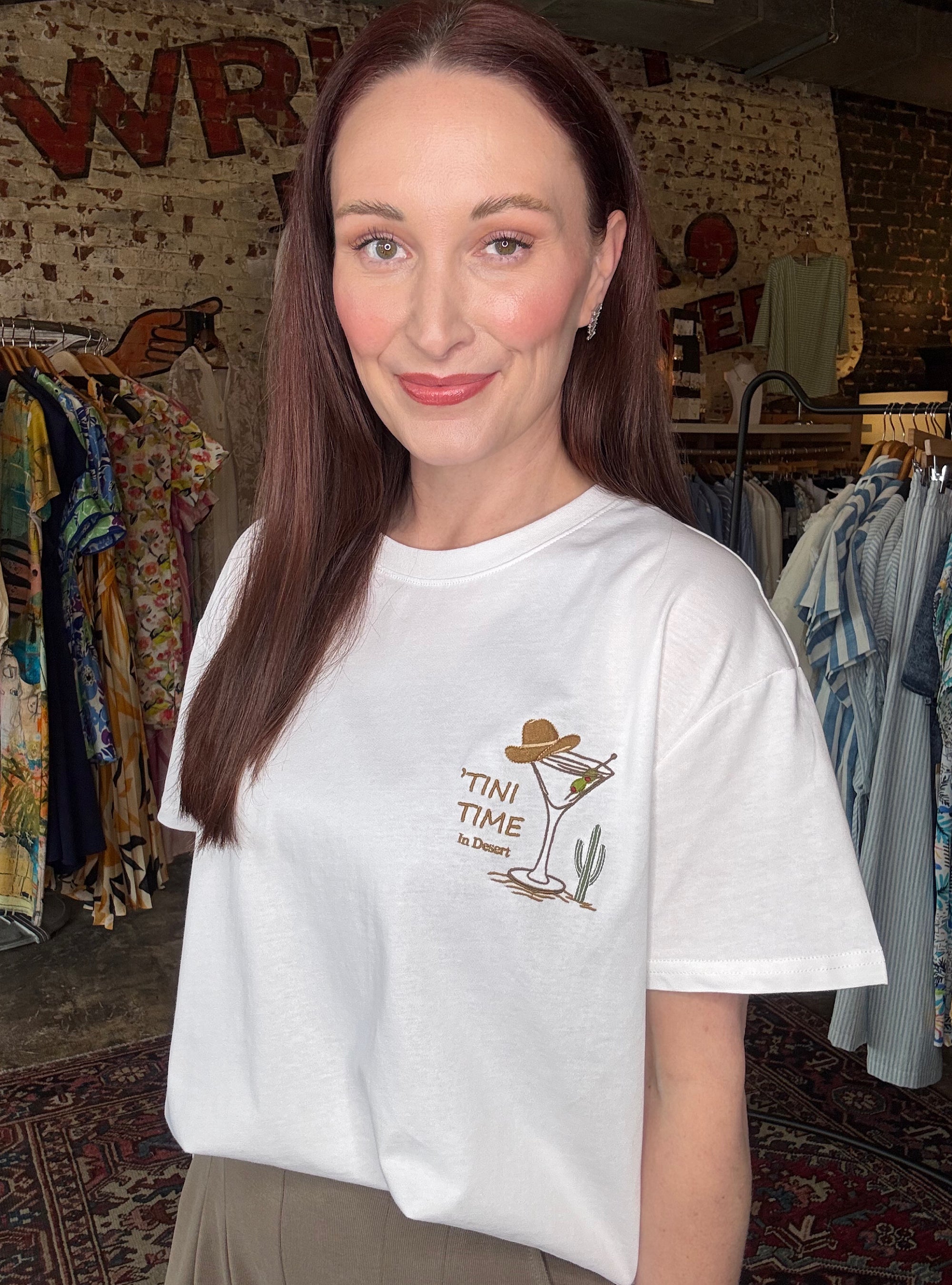 ‘Tini Time White Graphic Tee