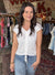 Oh So Soft Ruched Modal Top - White