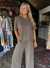 Keeping It Basic Crop Pants - Mocha