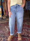 Vervet High Rise Pocket Barrel Jean