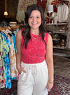 Firecracker Red Washed Tank