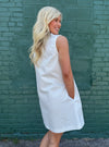 Saturday White Fever Stretch Denim Dress