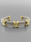Ready &amp; Cable Two-Tone Cuff Bracelet