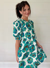 Into The Deep Blue Sea Floral Dress
