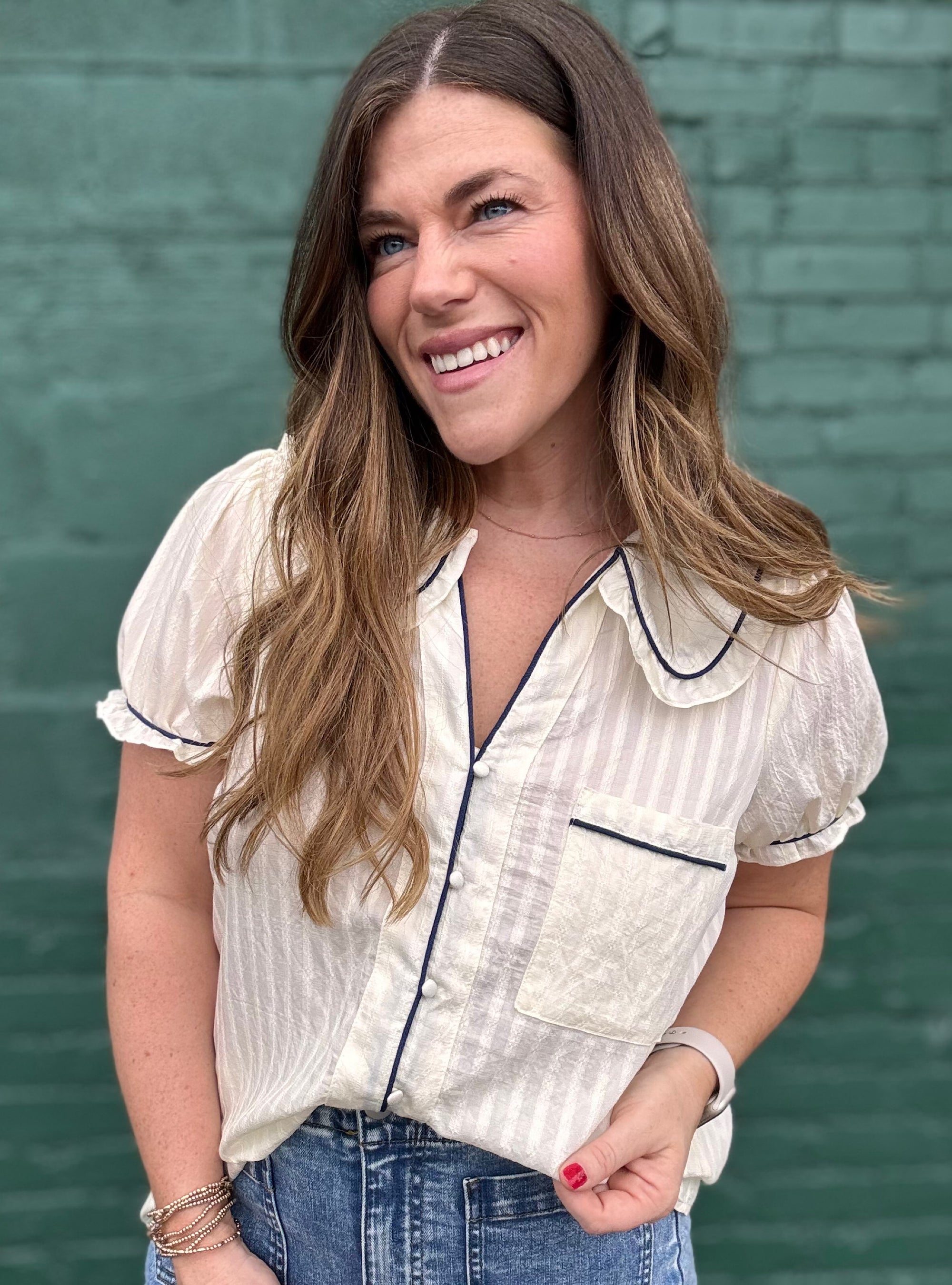 On A Romantic Date Top